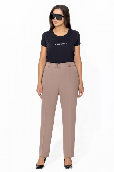 Костюм 2-ка из клетчатого текстиля с зауженными брюками Gold Style 2666 - фото 7