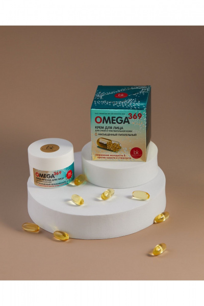 Крем для лица для сухой чувствительной кожи с маслами Belkosmex OMEGA 369 Крем для лица для сухой и чувствительной кожи - фото 3