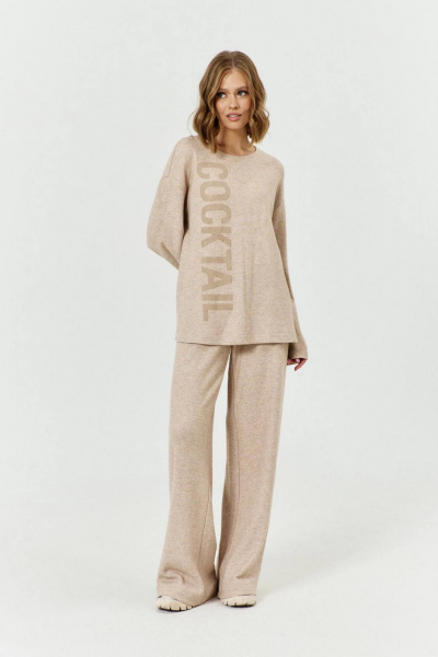 Трикотажный костюм женский с джемпером и брюками COCKTAIL 1030 - фото 1