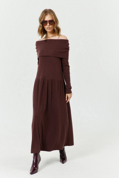 Платье трапеция из трикотажа с отрезным лифом COCKTAIL 1034/1 - фото 7