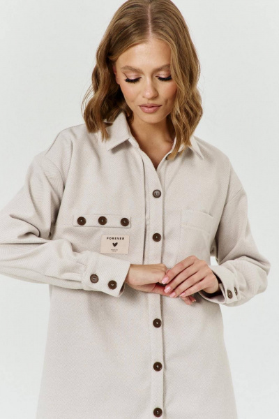 Рубашка из текстиля с отложным воротником и карманами COCKTAIL 1039 - фото 1