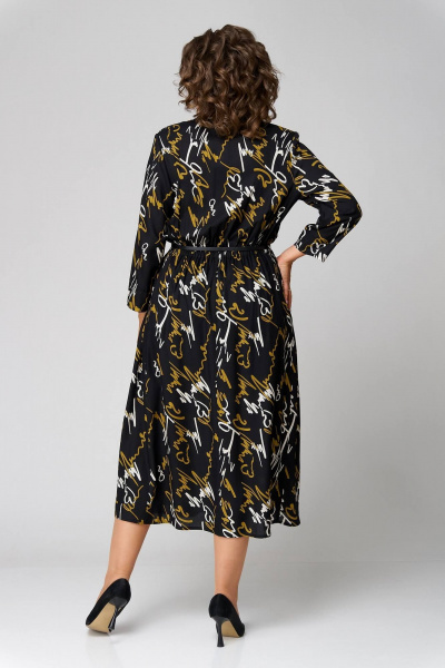 Платье удлиненное с принтом из вискозы и подкладкой Koketka i K 1180 - фото 7