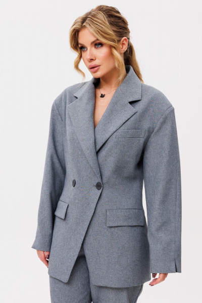 Брюки зауженные и свободный жакет с рукавом-сложно Ambera Style 2095 - фото 8