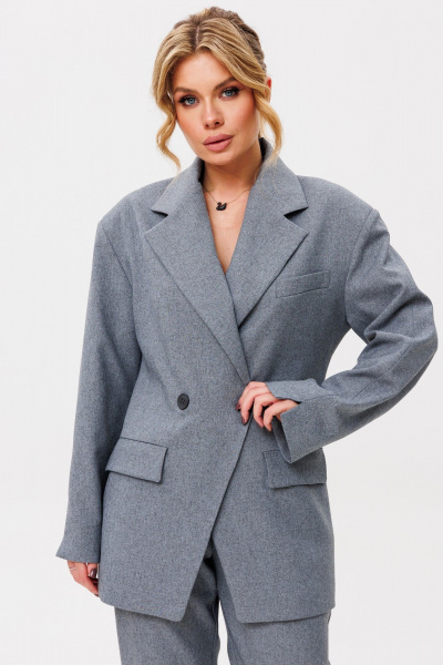 Брюки зауженные и свободный жакет с рукавом-сложно Ambera Style 2095 - фото 7