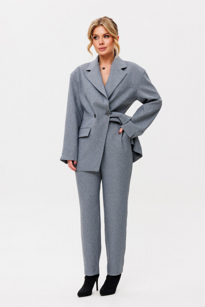 Брюки зауженные и свободный жакет с рукавом-сложно Ambera Style 2095 - фото 5