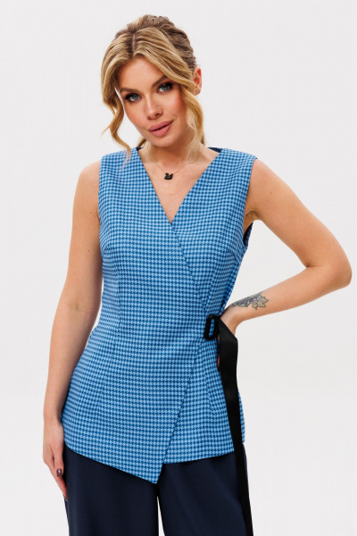 Костюм 2-ка с жилетом и брюками свободного силуэта Ambera Style 2014-4 - фото 2