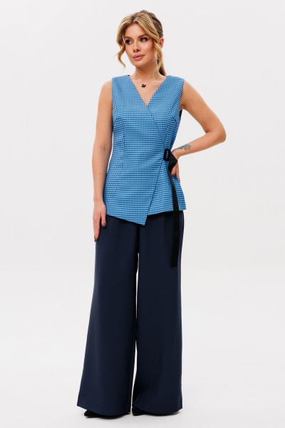 Костюм 2-ка с жилетом и брюками свободного силуэта Ambera Style 2014-4 - фото 1