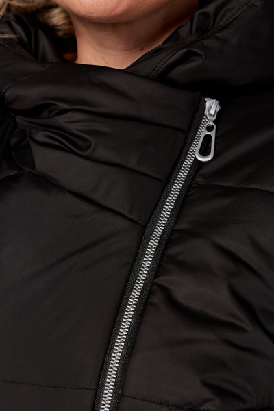 Демисезонная удлиненная куртка с объёмным капюшоном Algranda А3913-a - фото 7