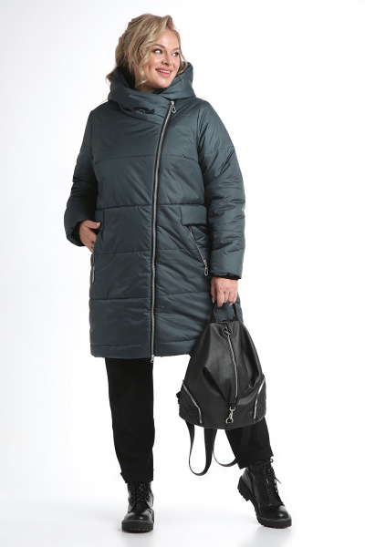 Демисезонная удлиненная куртка с объёмным капюшоном Algranda А3913-a-4 - фото 4
