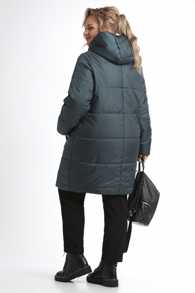 Демисезонная удлиненная куртка с объёмным капюшоном Algranda А3913-a-4 - фото 7