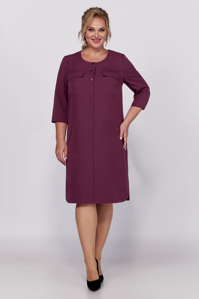 Платье с карманами и рукавами длиной 100 см Algranda А4023-3 - фото 6