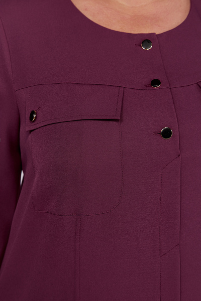 Платье с карманами и рукавами длиной 100 см Algranda А4023-3 - фото 9