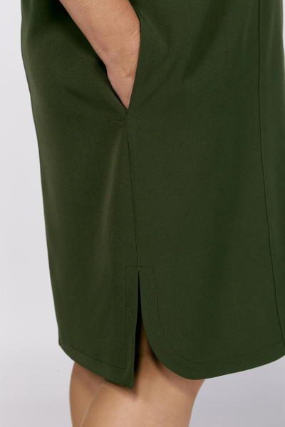 Платье прямого силуэта с планкой и карманами в стиле Классика Algranda А4023-4 - фото 6