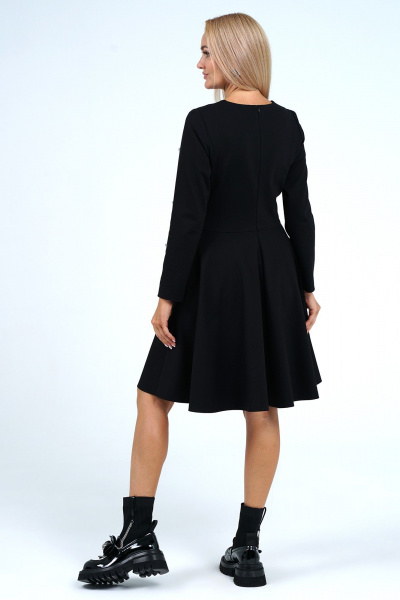 Платье с поясом и бусинами элегантное на каждый день Alani Collection 2206 - фото 5