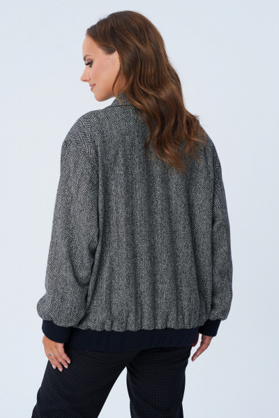 Жакет свободного кроя из костюмной ткани демисезонный TVIN 7816 - фото 8