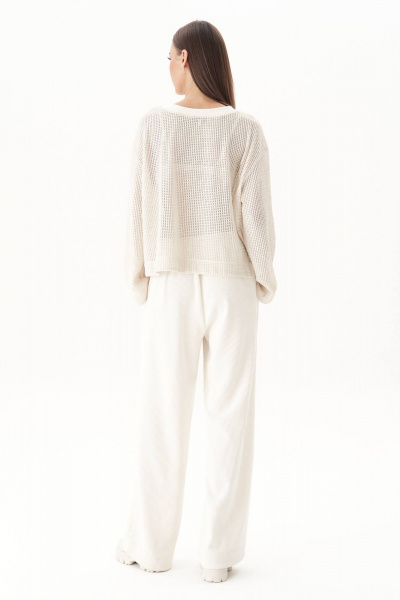 Трикотажный костюм с широкими брюками и джемпером свободного кроя Fantazia Mod 4968 - фото 5