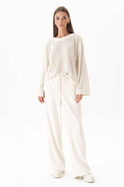 Трикотажный костюм с широкими брюками и джемпером свободного кроя Fantazia Mod 4968 - фото 1