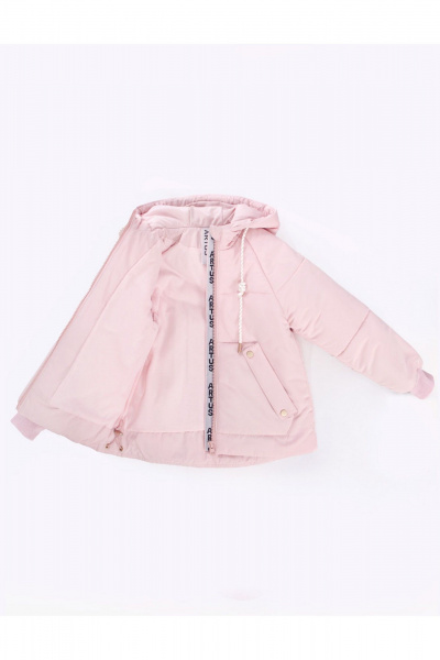 Демисезонная утепленная куртка для девочки с световозвращающей печатью АРТУС 23С84-Р57 лотос - фото 6