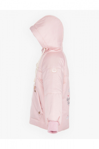 Демисезонная утепленная куртка для девочки с световозвращающей печатью АРТУС 23С84-Р57 лотос - фото 2