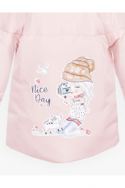 Демисезонная спортивная куртка для девочки с шевроном АРТУС 23С83-Р57 лотос - фото 4