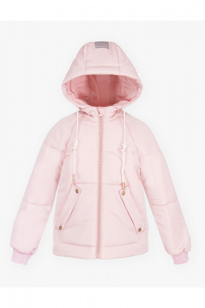 Демисезонная спортивная куртка для девочки с шевроном АРТУС 23С83-Р57 лотос - фото 1