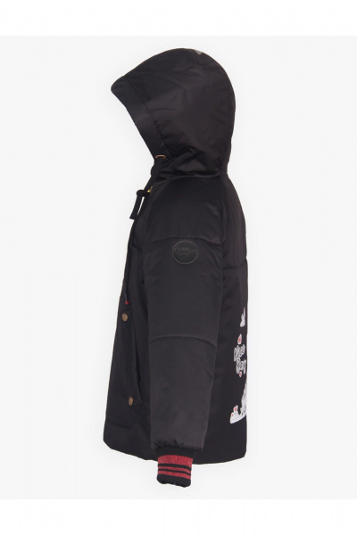 Демисезонная утепленная куртка для девочки с карманами АРТУС 23С83-Р57 черный - фото 2