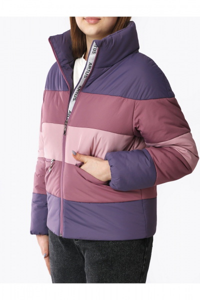 Куртка для девочки подростковой демисезонная утепленная АРТУС 24С19-Р57 лаванда - фото 5