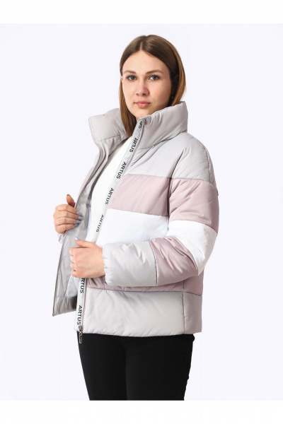 Куртка для девочки с кокетками демисезонная утепленная АРТУС 24С20-Р57 северный_ветер - фото 4