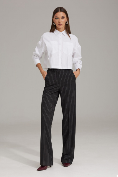 Брэкеты и жакет комплект из костюмной ткани с полоской N.O.W. 1475 - фото 8