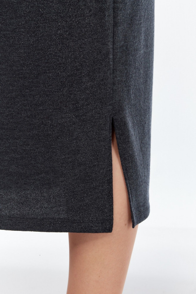 Платье из вискозы и трикотажа с мягкими складками Диомант 2011 черный - фото 10