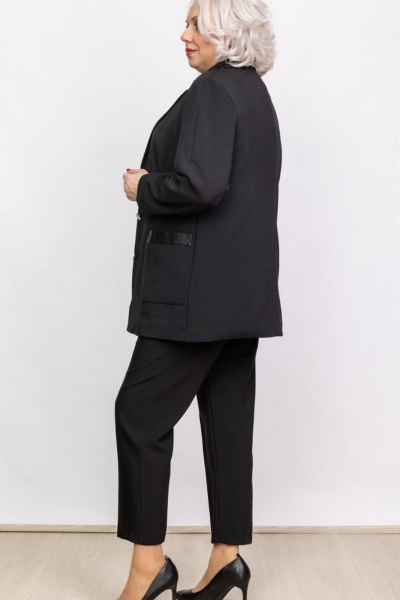 Жакет классический с накладными карманами из текстиля Camelia 2349 2 - фото 4