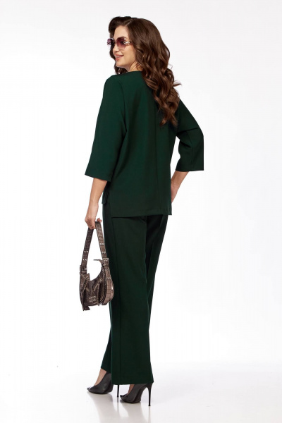 Элегантный женский комплект блуза с летучей мышью и брюки Taita plus 2423/1 бутылка - фото 8