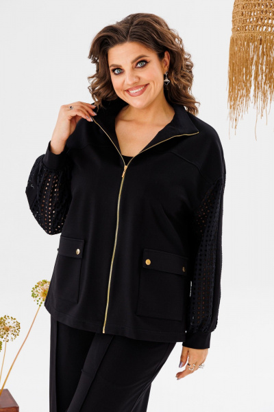 Демисезонный костюм жакет и брюки из хлопка и текстиля Romanovich Style 2-2719 - фото 6