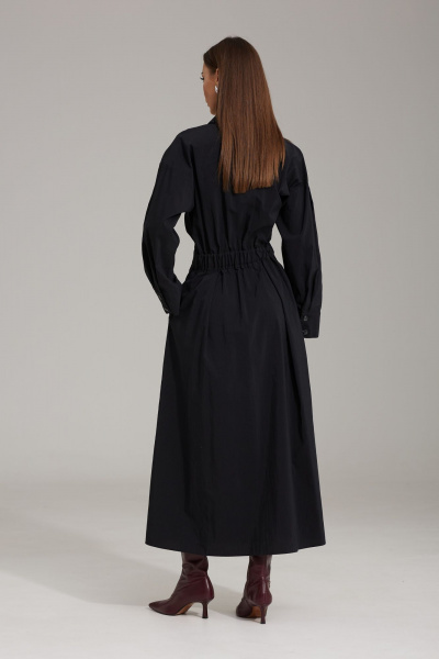 Платье приталенное со спущенным плечом и карманами N.O.W. 1478 - фото 2