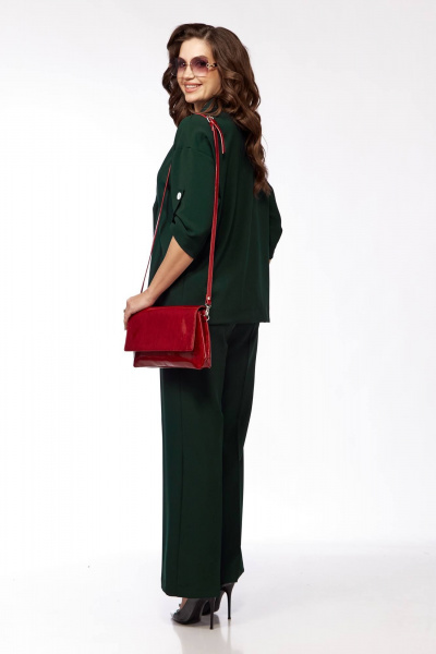 Комплект брюк палаццо и жакета прямого силуэта из текстиля Taita plus 2329/8 - фото 5