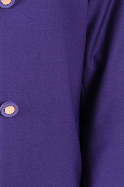 Фиолетовый плащ полуприталенного силуэта из вискозной ткани Domna 8302 - фото 4