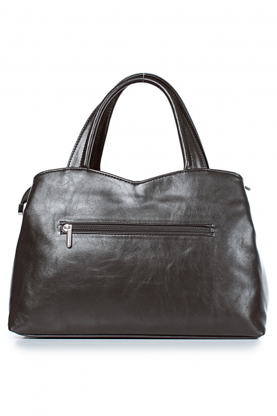 Бежевая сумка из натуральной кожи на два отделения Galanteya 12324.24с637к45 кор.т/коричн - фото 3