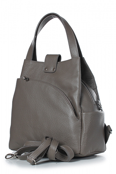Сумка из натуральной кожи на каждый день Galanteya 13724.24с622к45 серо-коричневый - фото 1