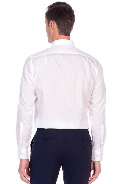 Рубашка классический крой из хлопка для деловых образов Pan-Mod 2001/1.170 молочный - фото 3