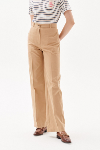 Брюки прямого силуэта из костюмной ткани Morozov Amavie 4.2071_A1_Louvia табак - фото 1