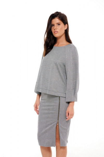 Прямая юбка из трикотажного вискозного полотна Morozov Amavie 2.1974_A1_Linda рябушка - фото 4