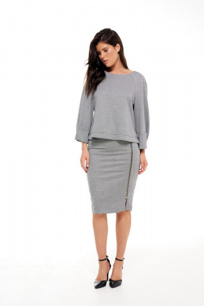 Прямая юбка из трикотажного вискозного полотна Morozov Amavie 2.1974_A1_Linda рябушка - фото 1