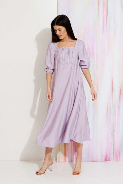 Платье летнее вискоза с драпировкой и карманами Morozov Amavie 1.2087_A1_Zunka лавандовый - фото 3