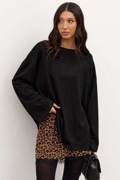 Юбка трапеция из хлопкового полотна в клетку с карманами ANNETE A1347 - фото 6