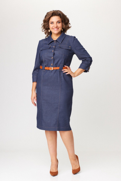 Платье Bonna Image 944 синий(джинс) - фото 6