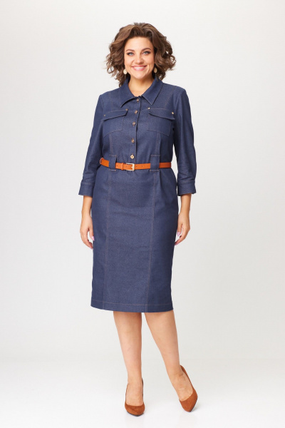 Платье Bonna Image 944 синий(джинс) - фото 2