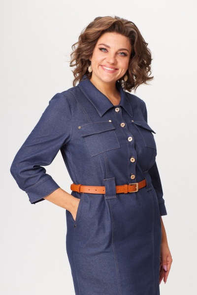 Платье Bonna Image 944 синий(джинс) - фото 8