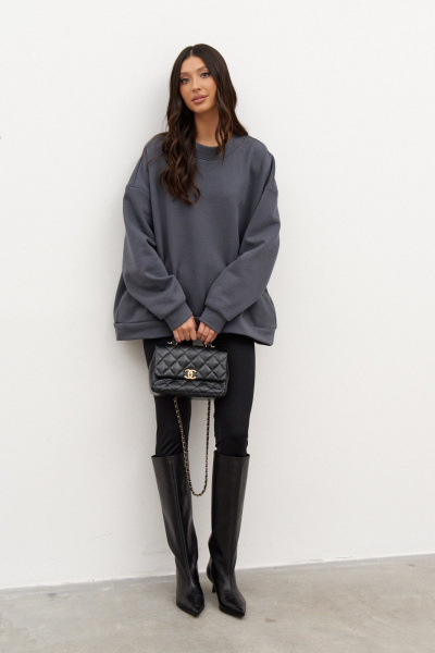 Джемпер с рукавами со спущенным плечом и карманами ANNETE A2018/1 - фото 2