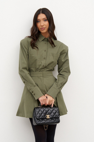 Рубашка деловая на каждый день из хлопка с воротником ANNETE A2021 - фото 7