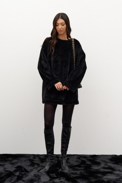 Свободное платье прямого кроя из мягкого текстиля ANNETE A3592 - фото 6